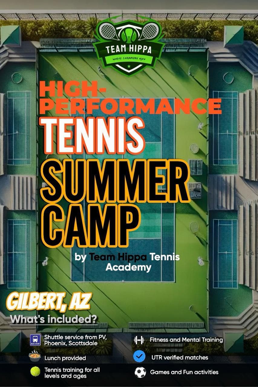 Summer tennis camp at Team Hippa